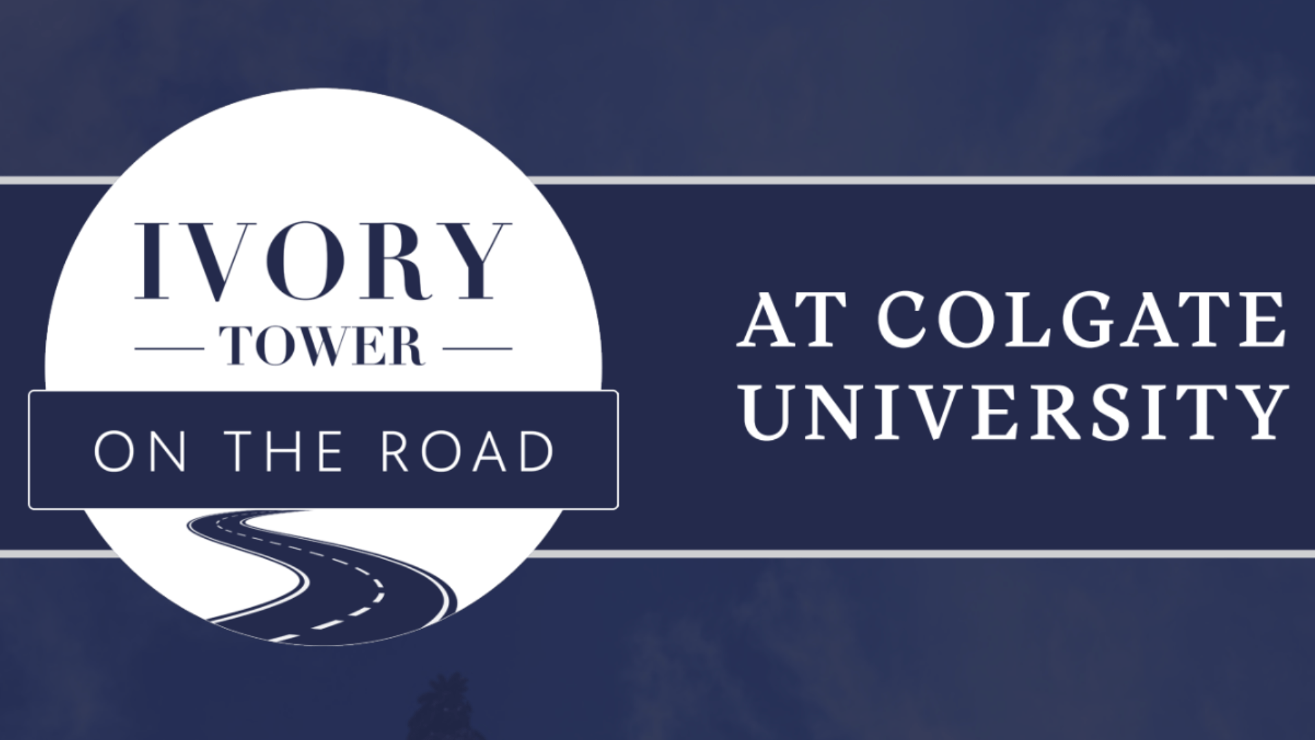 Ivory Tower on the Road at ɫTV University on blue
